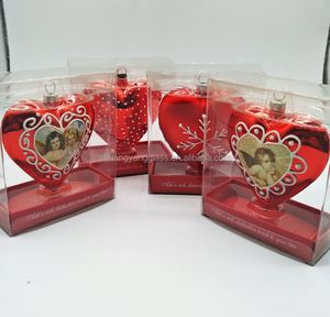 Regalos Románticos para el Día de San Valentín, Adorno de Corazón de Vidrio Rojo Hecho a Mano, Duradero e Impermeable - Product Image 2