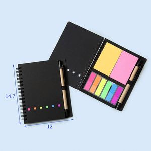 Custom Portable Spiral <b>Sticky</b> <b>Notes</b> Notebook Color Tab Repositionable Memo Pad for Business Promotions with Logo Printing - Product Image 4