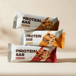 Sachet d'emballage personnalisable en plastique, aluminium et Mylar pour barres énergétiques, chocolats, noix et protéines, pochette oreiller pour snacks - Product Image 1