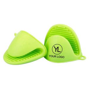 Maniques de cuisine en silicone personnalisables avec logo, résistantes à la chaleur, mini-gants de four pour la cuisson et la pâtisserie - Product Image 1