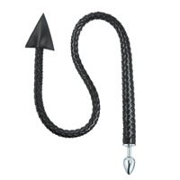 Suministro de fábrica: Látigo triangular de PU para adultos, juguete sexual, plug anal, látigo de cuero para bondage y castigo.