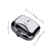 Mini gaufrier électrique pour petit-déjeuner, gaufrier carré pour hot-dogs, usage domestique