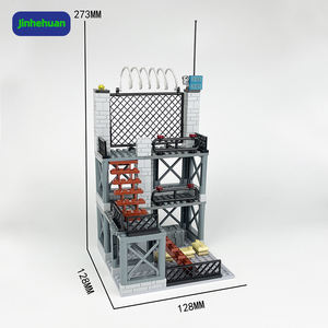 Nouvelle maison pour garçons, enfants, ensembles de blocs de construction militaires, <span class=keywords><strong>architecture</strong></span>, bricolage, miniatures de maison, briques de construction, jouets - Product Image 2