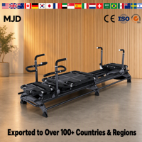 Machine de Pilates Reformer Elite Studio Professionnelle, Entraîneur de Force Haute Intensité, Grande Plateforme d'Entraînement pour Projet de Salle de Sport OEM/ODM