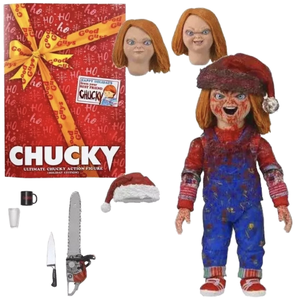 Muñeco de Juguete de PVC de Chucky, el Muñeco Diabólico, con Vestido Navideño, de la Serie de Televisión Cult Chucky GW, Nuevo, Figura de Acción de Chucky - Product Image 1