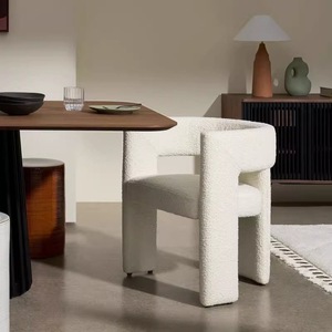 Silla de terciopelo colorida con detalles en terrazo, mesa octogonal irregular estilo Pop Art arcoíris para cafetería, restaurante y panadería - Product Image 4