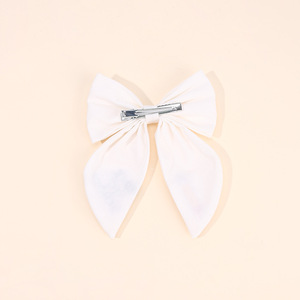 Pinzas para el Cabello con Lazo Bordado para el Regreso a Clases, Pasadores de Tela Blanca con Diseño de Lápiz y Letras ABC para Niñas, Accesorios para el Cabello Escolar - Product Image 4