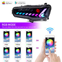 Kit de Faros Delanteros RGB de 6000K con Carcasa de ABS para Mitsubishi Lancer EX 2008-2018 EVO X, 12V, Conexión Plug+Play, Resistente a la Intemperie, Mejora Automotriz