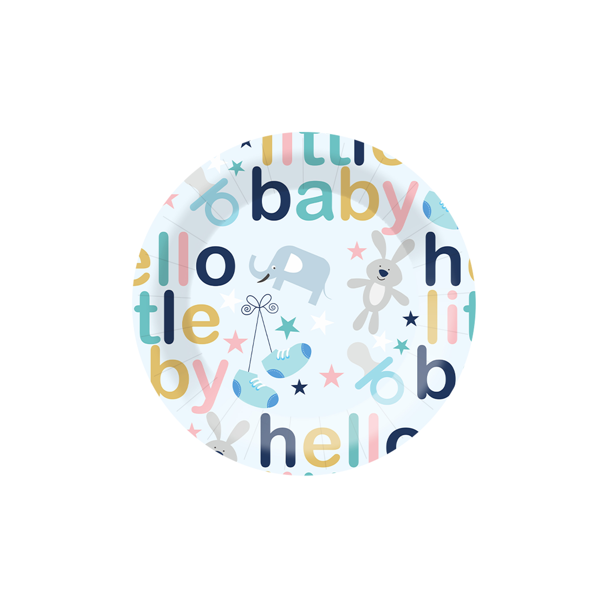 Plato de papel de 7 pulgadas * 8 piezas