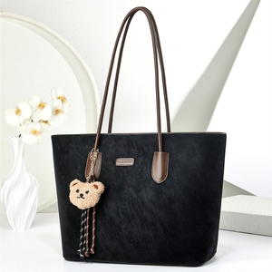 Borsa Tote Alla Moda, Semplice e Retrò, Grande Capacità, a Tracolla, Versatile, da Portare Sotto il Braccio - Product Image 3