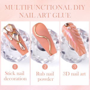 BORN PRETTY 30ml Nagelkleber-<span class=keywords><strong>Gel</strong></span> OEM Kundenspezifisch zum Befestigen von Nagelanhängern, Schmucksteinen und Diamanten – No-Wipe Starker Strass-Kleber in der Tube - Product Image 3