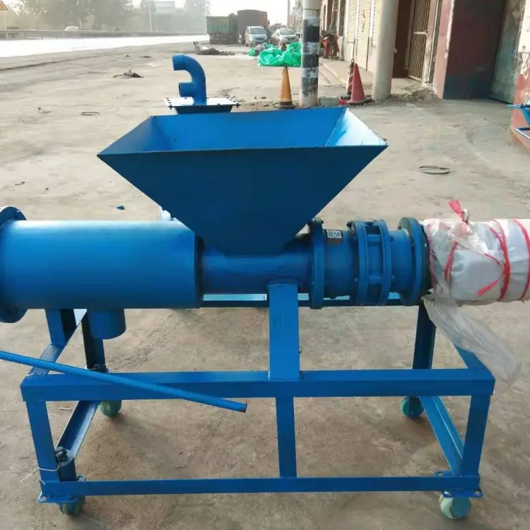 Fowl Fecal Separation Equipment Cow Dung Manure Dewatering Machine