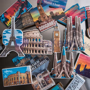 Adesivi magnetici per frigorifero in metallo con tema carino per Mini paesi Souvenir europei - Product Image 2