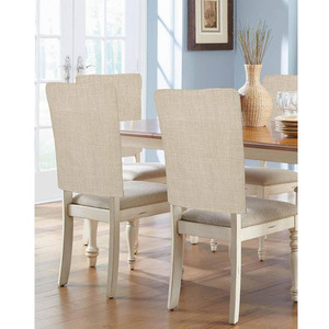 Fundas de Lino <span class=keywords><strong>Beige</strong></span> Universales de Buena Calidad para Respaldo de <span class=keywords><strong>Silla</strong></span> de Comedor, Lavables, para Decoración del Hogar, Fáciles de Instalar - Product Image 4