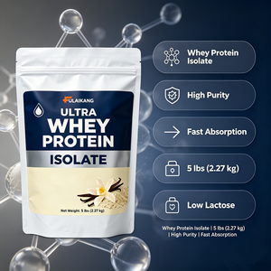 Proteína de Suero de Leche Aislada Ultra <span class=keywords><strong>Whey</strong></span> en Polvo, Sabor Vainilla, Alta Pureza, Absorción Rápida, 5LB, Suplemento a Granel, Marca Privada OEM - Product Image 2
