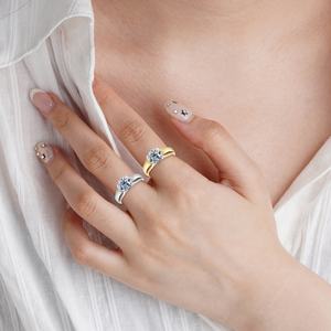 Anelli di lusso all'ingrosso di Moissanite per le coppie 2ct grande diamante fidanzamento e promessa di nozze anello per gli uomini donna gioielli - Product Image 2