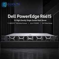 Serveur d'entreprise Dell PowerEdge R6615 1U en rack, en stock, serveur rack AMD haute densité