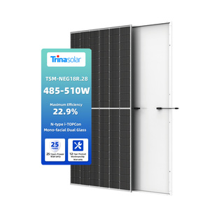 แผงโซลาร์เซลล์ชั้น1แผงโซล่าเซลล์ Trina Vertex monofacial กระจกคู่485W <span class=keywords><strong>500W</strong></span> 510W หลังคา - Product Image 1