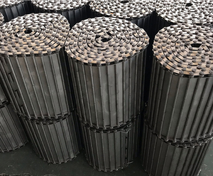 प्लेट चिप कन्वेयर बेल्ट/स्टेनलेस स्टील कार्बन स्टील धातु छिद्रित और सपाट सतह श्रृंखला प्लेट लिंक कन्वेयर बेल्ट - Product Image 6