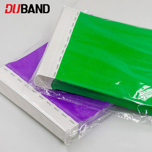 Venta al por mayor impermeable desechable Tyvek pulsera para Parque Acuático Parque de Atracciones eventos con adhesivo seguro - Product Image 1