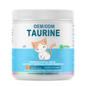 Poudre de Taurine pour chats : L-Lysine, Taurine et <span class=keywords><strong>Spiruline</strong></span> pour le soutien immunitaire, la santé oculaire, la santé de la peau et du cœur - Product Image 1