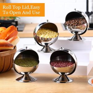 Neues Design Multifunktion ale Kaffee zucker röhrchen Gewürz schalen behälter 80ml 304 Edelstahl Zucker dose Staubs chutz - Product Image 5