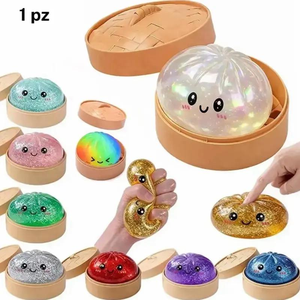 CZFIT 2026 Factory NEW TPR Dumpling Stress <b>Balls</b> Fidget Sensory Squeeze Stress Relief Hand Toy Waterproof & Durable Adults - Product Image 1