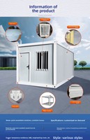 Maison conteneur pliable préfabriquée de 20 pieds avec panneaux sandwich, panneaux amovibles, installation rapide, utilisation hôtelière, design moderne