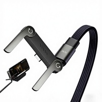 Câble USB-C Type-C 240W, conducteur en cuivre pur, gaine en nylon, blindage en feuille, conception en forme de serpent en U, 1m pour écouteurs Android