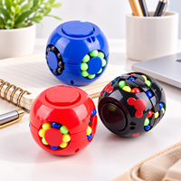 Jouet anti-stress 2-en-1 Magic Bean : cube rotatif, puzzle, spinner de doigt en plastique, boule sensorielle pour promotion