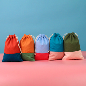 Sac à cordon en coton GOTS avec logo personnalisé, 7*9 cm, recyclable, pour bijoux, cadeaux, emballages alimentaires, vente en gros - Product Image 4
