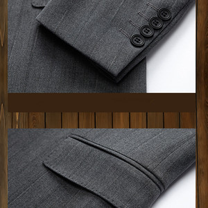 Ensemble <span class=keywords><strong>de</strong></span> costume pour <span class=keywords><strong>homme</strong></span> grande taille, simple boutonnage, longueur standard, <span class=keywords><strong>tenue</strong></span> <span class=keywords><strong>de</strong></span> cérémonie pour <span class=keywords><strong>mariage</strong></span>, affaires et bureau - Product Image 6