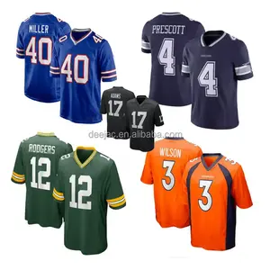 New Season All #32 Teams SILKY MESH Stitched Embroidery Name Number USA Alternate Legend Player American Football Jersey