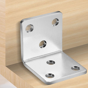 Soporte de ángulo recto de 90 grados, hierro angular en forma de L de 40x50 mm, soporte <span class=keywords><strong>triangular</strong></span> para estantería, accesorio de conexión para muebles - Product Image 1