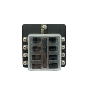 Porte-fusibles 8 voies/12 voies, bloc de fusibles à lame ATC/ATO avec voyants LED individuels, fusibles assortis, bornes de terre - Product Image 6