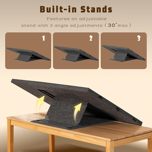 <span class=keywords><strong>Table</strong></span> de <span class=keywords><strong>puzzle</strong></span> pliable haut de gamme avec plateau inclinable à 3 positions, planche à <span class=keywords><strong>puzzle</strong></span> légère et portable en feutre avec 6 tiroirs de rangement - Product Image 4