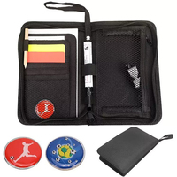 Mini sac de poitrine en toile pour arbitre de football 30x22cm pour sifflets, cartes, pièces de monnaie, stylos, marqueurs, pour ranger le kit d'arbitre de football avec logo