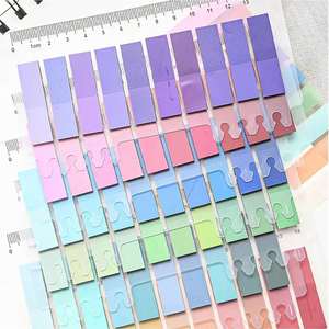 Marcadores de Índice con Gradiente Personalizado, Notas Adhesivas, Banderas Autoadhesivas, Marcadores de Página Escribibles, Regla, Hechos de Papel - Product Image 3
