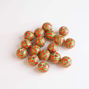 Custom 16/20mm Pattern Christmas Theme Wooden <b>Beads</b> Colorful Loose <b>Wood</b> <b>Beads</b> for Beading DIY Accessories - Product Image 4