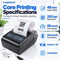 Leapfuture Printer Stiker Tanpa Tinta USB 2-Inch Baru 2-in-1 Printer Label Thermal Tersedia di Stok