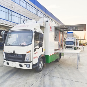 Gabinete de concesión rápida Remolque de comida móvil Carrito de <span class=keywords><strong>tacos</strong></span> Tienda de comida rápida China usada con ventana de servicio - Product Image 3