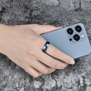 <b>Titanium</b> Steel <b>Ring</b> Hexagon Pattern Gold <b>Black</b> Unisex Jewelry Gift - Product Image 3