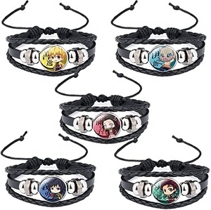 HUAYI-pulsera ajustable para <span class=keywords><strong>Cosplay</strong></span>, accesorios de animación, Kamado, Tanjirou, Demon Slayer, Kamado, <span class=keywords><strong>Nezuko</strong></span> - Product Image 6