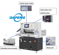 Machine à découper le papier hydraulique Dapeng QZYK680E-10, 680 mm, commande par programme, écran tactile, coupe-guillotine pour imprimerie