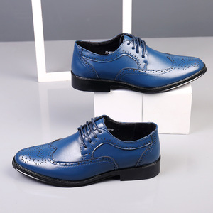 Chaussures Richelieu en cuir pour homme, grande taille, style britannique, pour l'été, perforées, design ajouré, pour tenue d'affaires formelle - Product Image 3