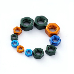 Écrou de blocage hexagonal en aluminium avec insert en nylon, finition anodisée personnalisée, grade 8.8, coloré, M2-M8, pour usage <span class=keywords><strong>automobile</strong></span> - Product Image 6
