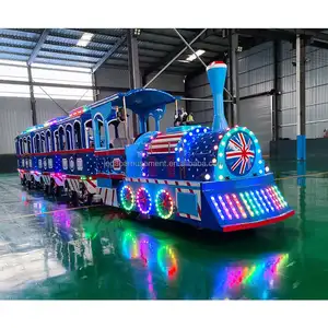 China Kiddie Rides Children Amusement Park Train Electric Trackless Train in Public Garden