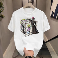 T-shirt de créateur pour hommes de nouveau style en gros de haute qualité 100% coton à la mode imprimé ample chemise de base de sport décontractée marque de mode