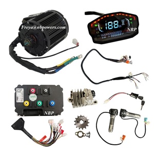 Mid drive <span class=keywords><strong>QS</strong></span> 138 90H 72V <span class=keywords><strong>4000w</strong></span> mi moteur fardriver ND72680 Kit moto vélo électrique avec faisceau de câblage affichage coloré - Product Image 1