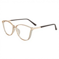 87041 Lunettes optiques TR90 unies, montures anti-lumière bleue, lunettes de mode transfrontalières anti-rayonnement informatique